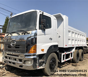 Trung Quốc sử dụng hino 700 series xe tải tự đổ 25-30 tấn 350 hp Hộp đổ rác 16 cbm sản xuất năm 2012 nhà cung cấp
