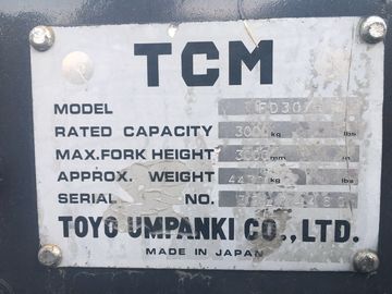 Xe nâng 3 tấn TCM FD30 Xe nâng đã qua sử dụng, tcm sử dụng xe nâng diesel để bán nhà cung cấp
